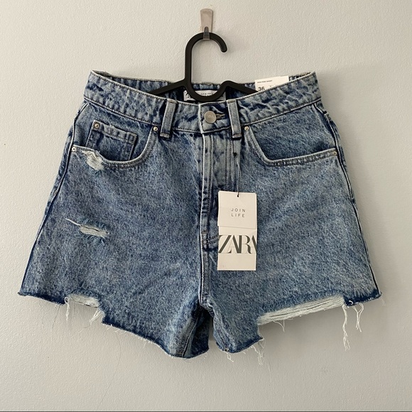 ZARA denim shorts- BNWT - Picture 3 of 6